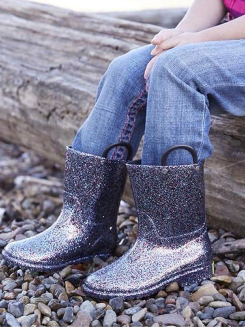 Western Chief Kids Glitter Rain Boots - Multicolor Sparkle